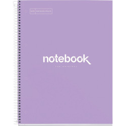 NOTEBOOK MIQUELRIUS format A4, 80 feuilles 90g, quadrillé 5x5, couvert