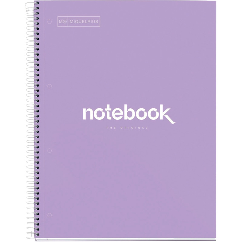NOTEBOOK MIQUELRIUS format A4, 80 feuilles 90g, quadrillé 5x5, couvert