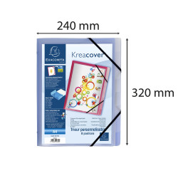 Trieur polypropylène 3 rabats Krea Cover 8 compartiments
