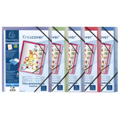 Trieur polypropylène 3 rabats Krea Cover 8 compartiments