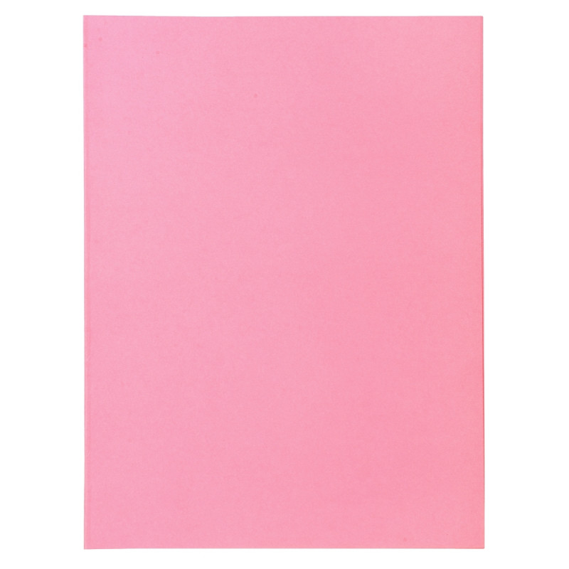 Paquet de 50 chemises 2 rabats SUPER 210g, format 24x32 cm, rose