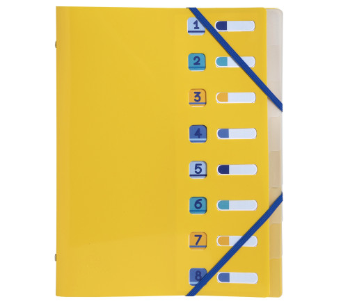 Trieur 8 compartiments polypropylène recyclé BeeBlue - A4