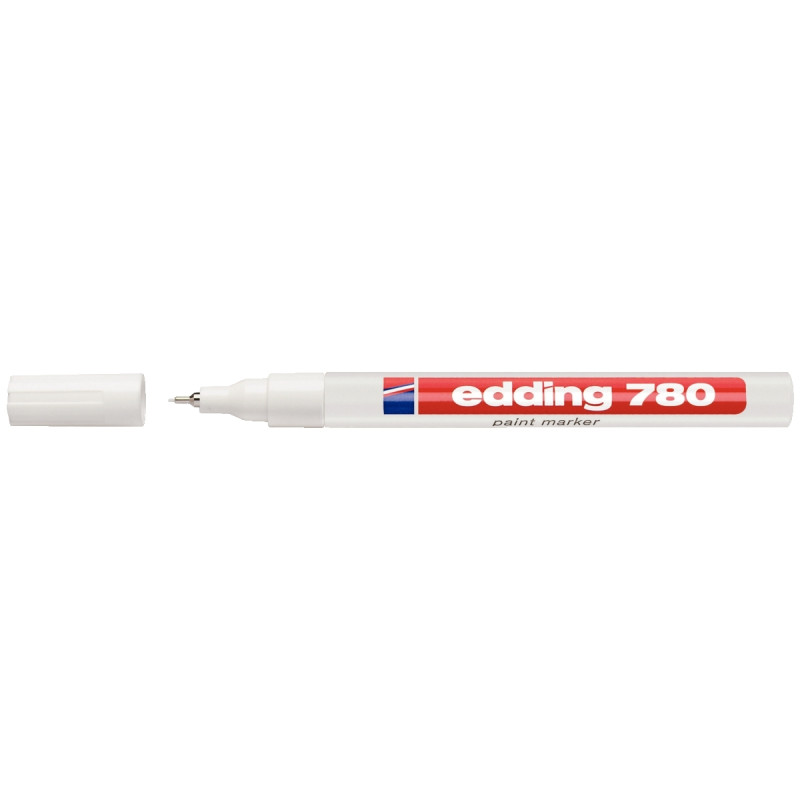 Marqueur peinture permanent E780 pointe fine blanc