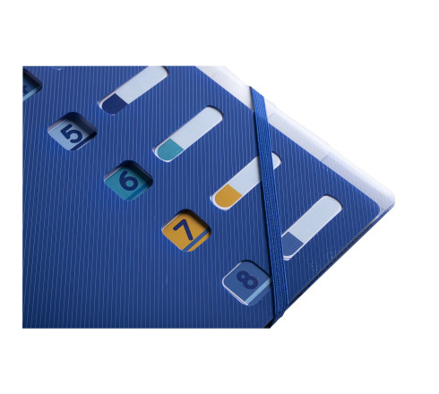 Trieur 8 compartiments polypropylène recyclé BeeBlue - A4