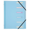 Trieur polypropylène 3 rabats Chromaline Pastel 6 compartiments
