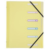 Trieur polypropylène 3 rabats Chromaline Pastel 6 compartiments