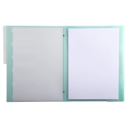 Trieur polypropylène 3 rabats Chromaline Pastel 6 compartiments