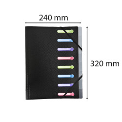 Trieur polypropylène 3 rabats 8 compartiments OPAK