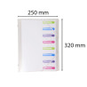 Trieur polypropylène 3 rabats Chromaline 8 compartiments