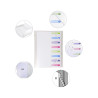 Trieur polypropylène 3 rabats Chromaline 8 compartiments