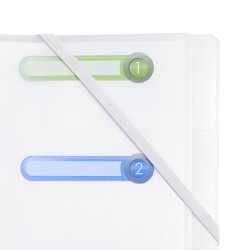 Trieur polypropylène 3 rabats Chromaline 8 compartiments
