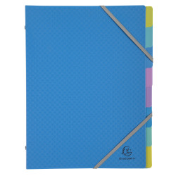 Trieur polypropylène 3 rabats Forever Young 8 compartiments - A4