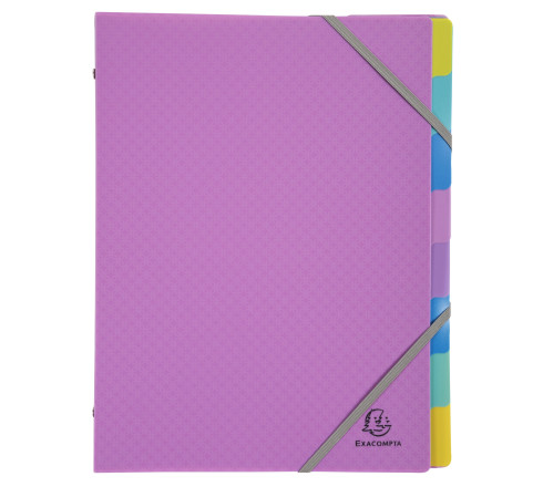 Trieur polypropylène 3 rabats Forever Young 8 compartiments - A4