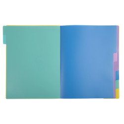 Trieur polypropylène 3 rabats Forever Young 8 compartiments - A4