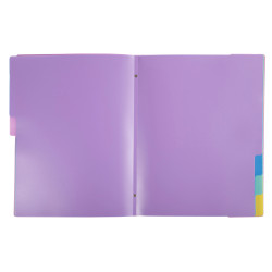 Trieur polypropylène 3 rabats Forever Young 8 compartiments - A4