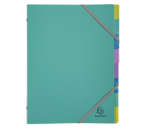 Trieur polypropylène 3 rabats Forever Young 8 compartiments - A4 - Vert