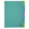 Trieur polypropylène 3 rabats Forever Young 8 compartiments - A4 - Vert