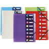 Trieur polypropylène 3 rabats Crystal colours 8 compartiments