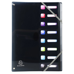 Trieur extensible en polypropylène 8 compartiments IDERAMA PP - A4