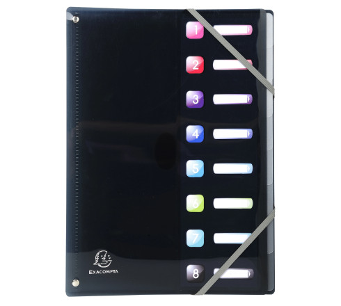 Trieur extensible en polypropylène 8 compartiments IDERAMA PP - A4