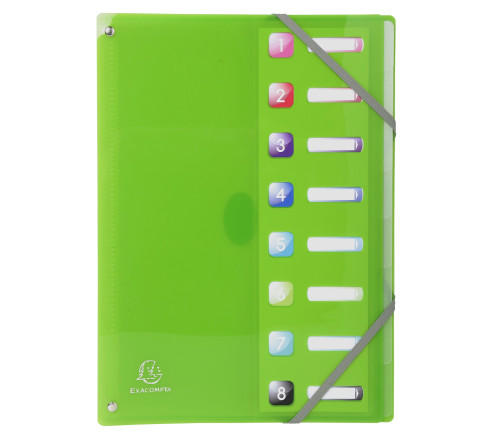 Trieur extensible en polypropylène 8 compartiments IDERAMA PP - A4
