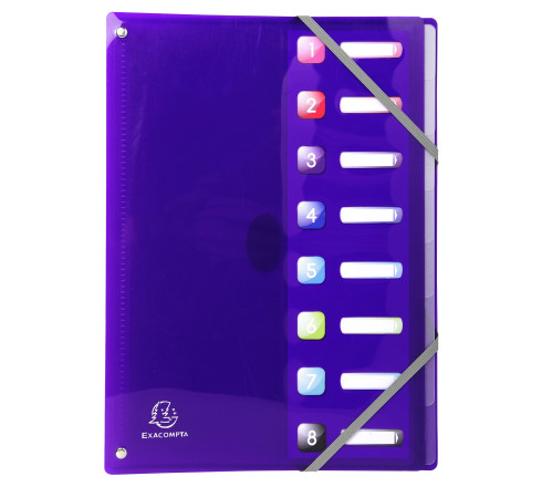 Trieur extensible en polypropylène 8 compartiments IDERAMA PP - A4