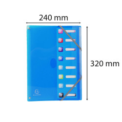 Trieur extensible en polypropylène 8 compartiments IDERAMA PP - A4