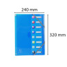 Trieur extensible en polypropylène 8 compartiments IDERAMA PP - A4