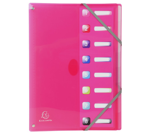 Trieur extensible en polypropylène 8 compartiments IDERAMA PP - A4