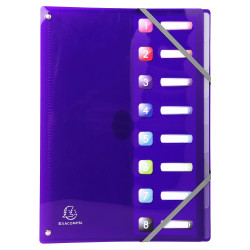 Trieur extensible en polypropylène 8 compartiments IDERAMA PP - A4