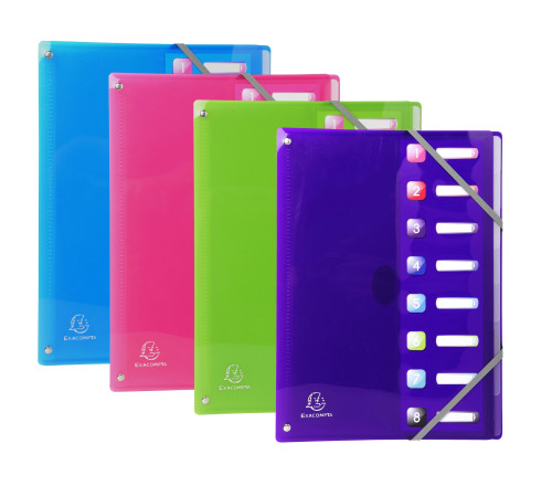 Trieur extensible en polypropylène 8 compartiments IDERAMA PP - A4