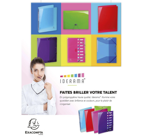Trieur extensible en polypropylène 8 compartiments IDERAMA PP - A4
