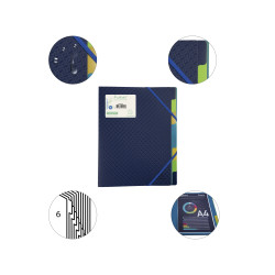 Trieur polypropylène 3 rabats Forever 8 compartiments
