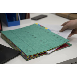 Trieur extensible Harmonika sans élastique fenêtres imprimées 24 compartiments - A4