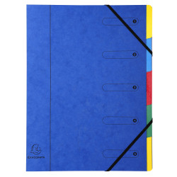 Trieur Harmonika fenêtres imprimées Véritable carte lustrée 5 compartiments