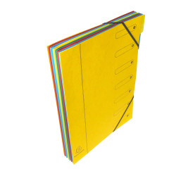 Trieur Harmonika fenêtres imprimées Véritable carte lustrée 7 compartiments