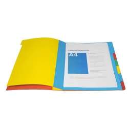 Trieur HARMONIKA® à fenêtres avec élastiques Véritable carte lustrée 7 compartiments