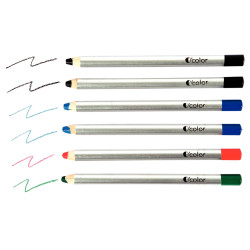Boîte de 6 crayons O'Color 8mm assortis