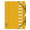 Trieur HARMONIKA® à fenêtres avec élastiques Véritable carte lustrée 9 compartiments
