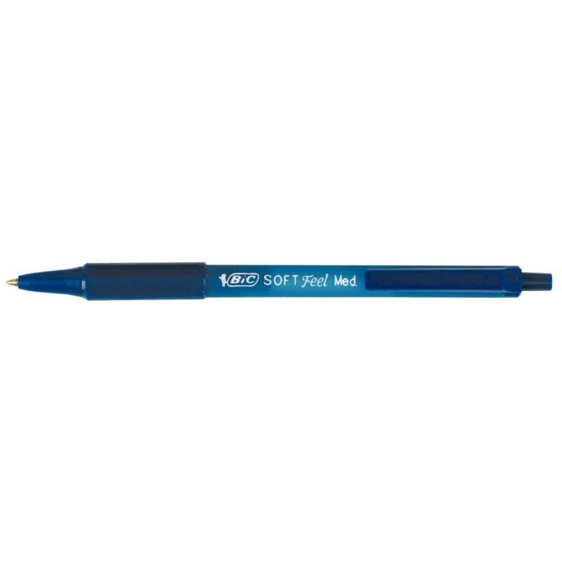 Stylo bille Soft Feel rétractable bleu