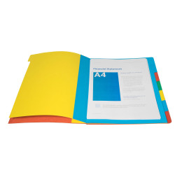 Trieur HARMONIKA® à fenêtres avec élastiques Véritable carte lustrée 9 compartiments