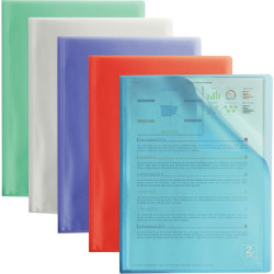 Protège-documents 40 vues 2ND LIFE en polypropylène, coloris assortis