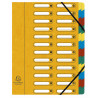 Trieur HARMONIKA® à fenêtres avec élastiques véritable carte lustrée 24 compartiments