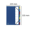 Trieur rigide ordonator dos extensible 7 compartiments noir