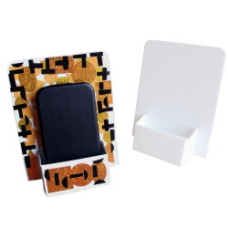 Lot de 10 porte-téléphone en carton blanc