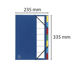 Trieur rigide ordonator dos extensible 9 compartiments