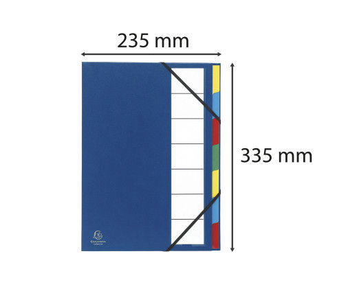 Trieur rigide ordonator dos extensible 9 compartiments