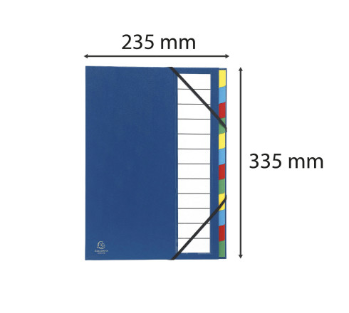 Trieur rigide Ordonator dos extensible 12 compartiments