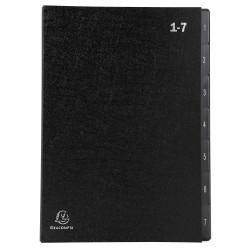 Trieur rigide Economique Ordonator 7 compartiments numériques - 24x34cm