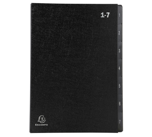 Trieur rigide Economique Ordonator 7 compartiments numériques - 24x34cm